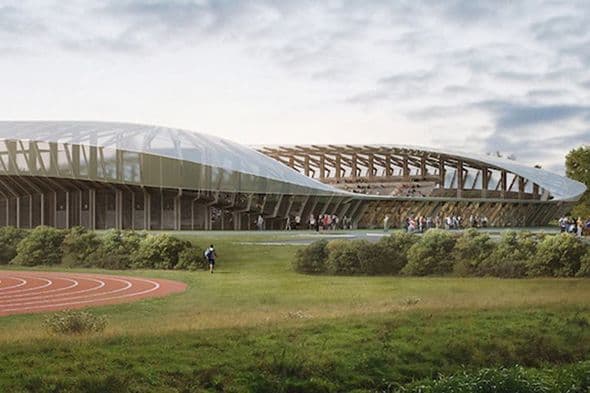 Dünyada ilk dəfə ağacdan müasir stadion tikiləcək - FOTO