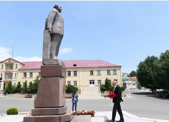 Prezident İlham Əliyev Daşkəsən rayonunda səfərdədir