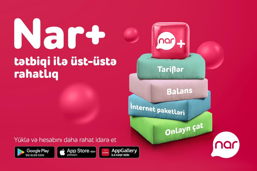 Nar+ tətbiqi ilə abunəçilər balanslarını avtomatik artıra biləcəklər