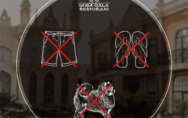 Tanınmış restorandan “şortik” geyinən kişilərin girişinə QADAĞA