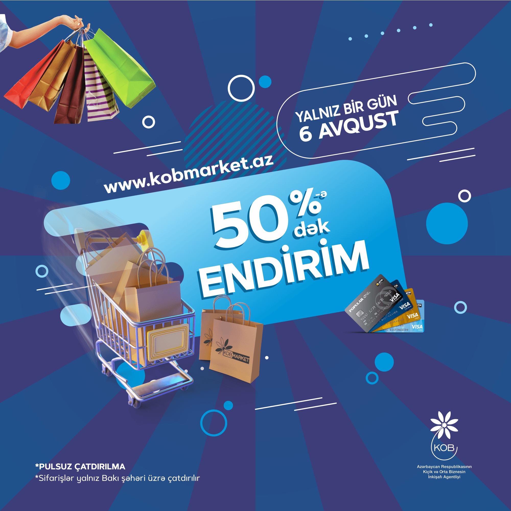 Yalnız 1 gün Kobmarket.az portalında məhsullara böyük endirim olacaq - TARİX