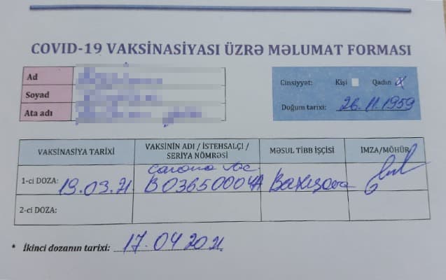 Deputatdan saxta vaksin pasportu verənlərə ETİRAZ