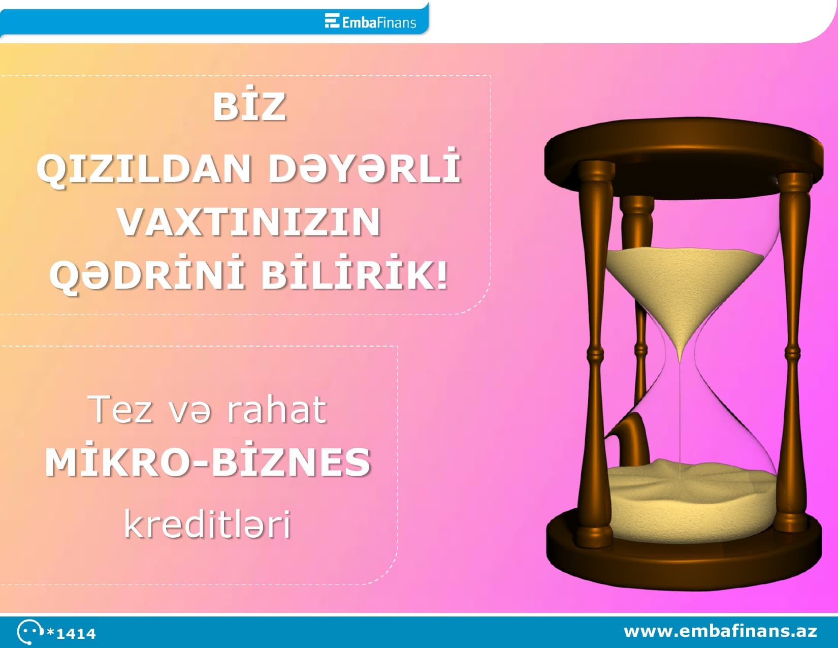 Qızıldan dəyərli vaxtınızın qədrini bilirik