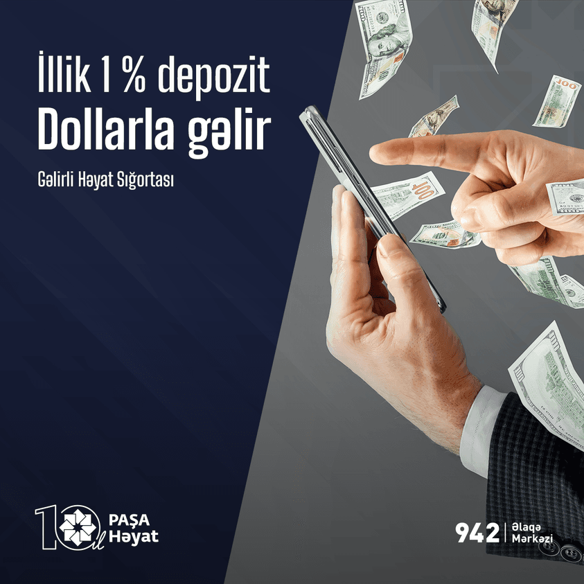 Dollar üzrə 1% depozit məhsulu