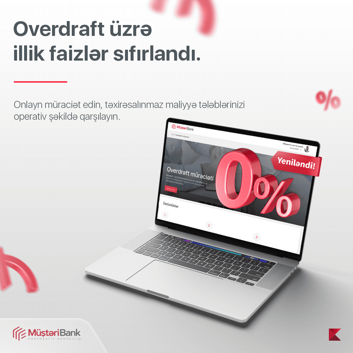 Kapital Bank bizneslə məşğul olanlara illik 0 faizlə overdraft məhsulunu təqdim edir