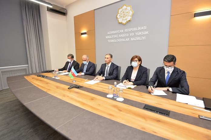 Çin və Azərbaycan nəqliyyat nazirlərinin görüşü