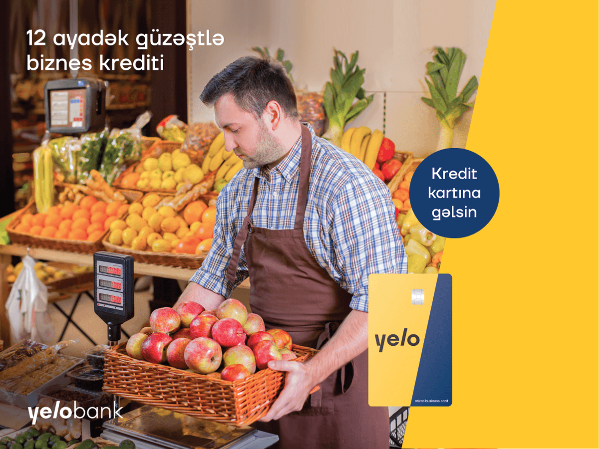 12 ayadək güzəştli biznes krediti kartınıza gəlsin