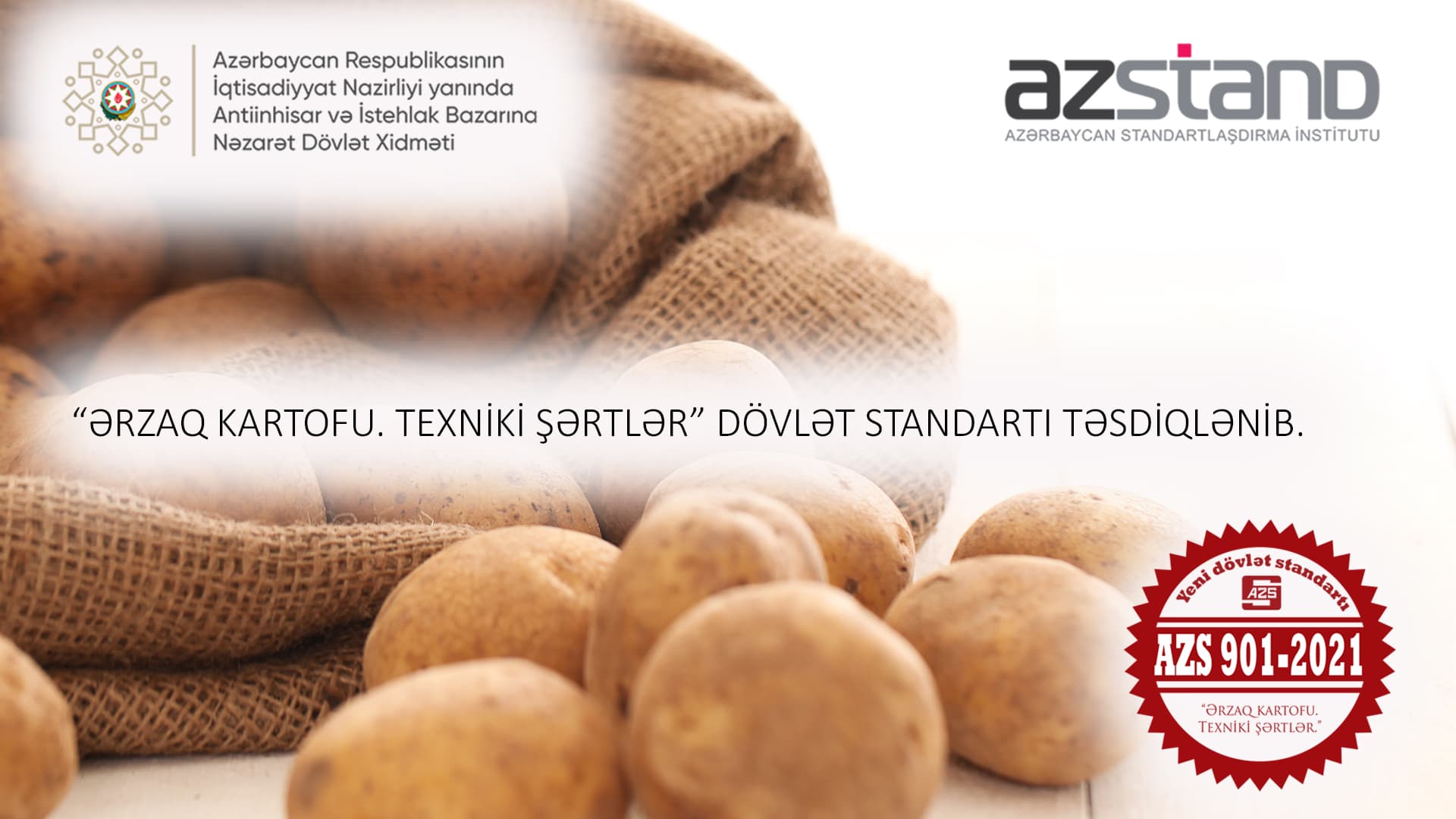 Ərzaq kartofuna dair yeni dövlət standartı təsdiq edilib