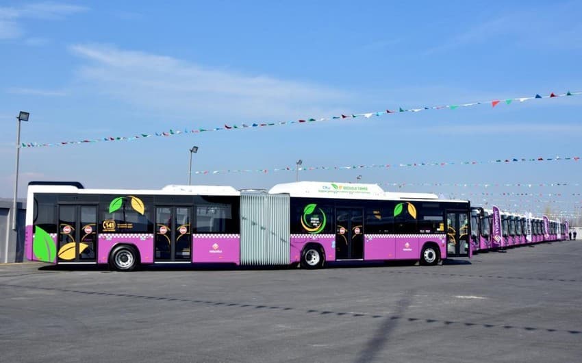 Bakıya yeni gətirilmiş 50 avtobus istismara verilib
