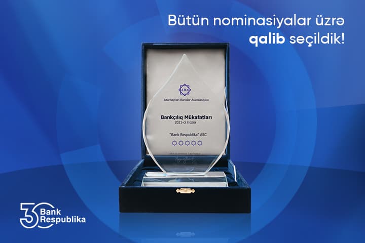 Bank Respublika bütün nominasiyalar üzrə qalib seçildi