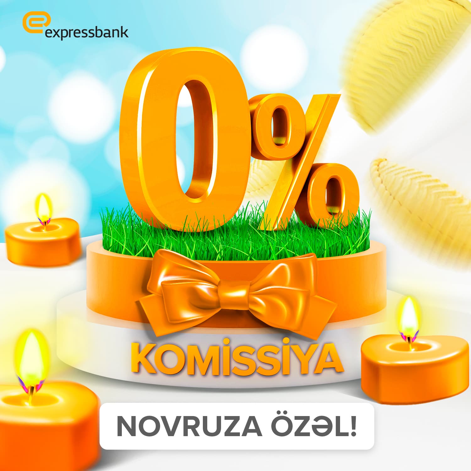“Expressbank” dan bu Novruza özəl nağd pul krediti komissiyasızdır