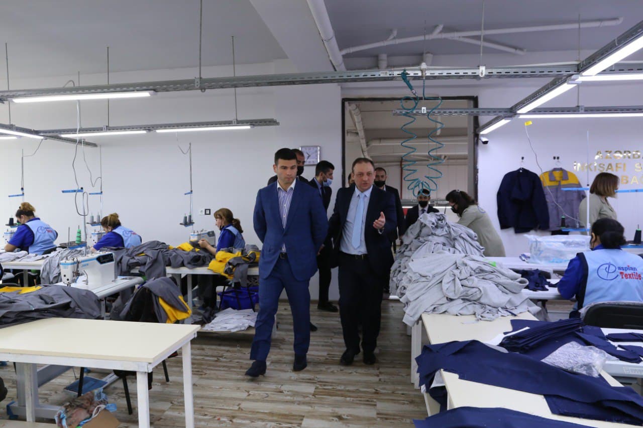 KOBİA rəhbəri  “Caspian Textile” -də istehsal prosesi ilə tanış olub