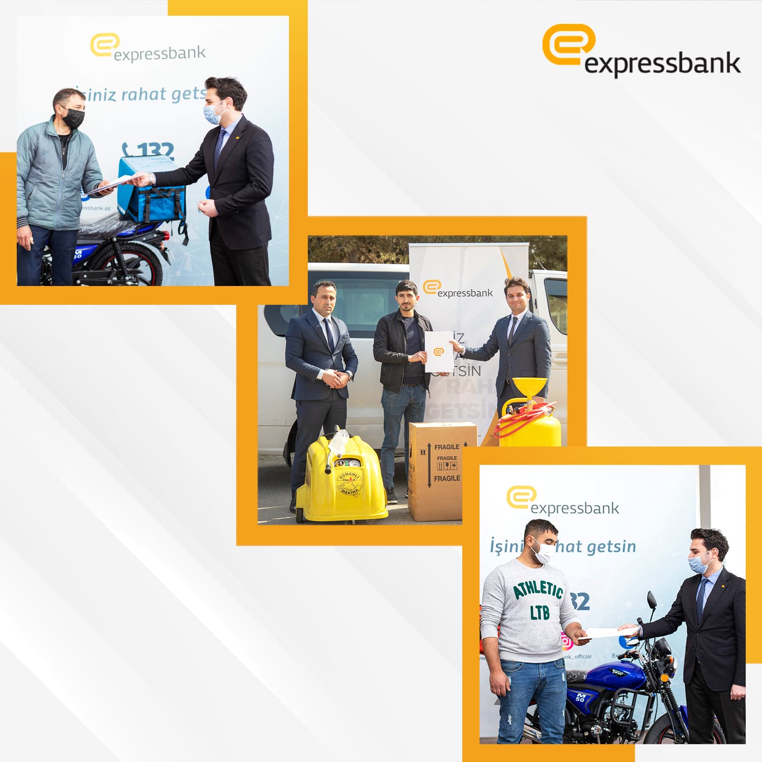 “Expressbank” Vətən Müharibəsi iştirakçısına dəstək oldu
