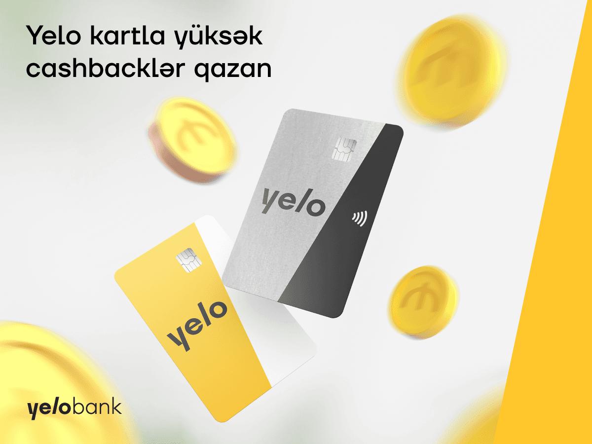 Yelo kartla yüksək cashback-lər qazanın