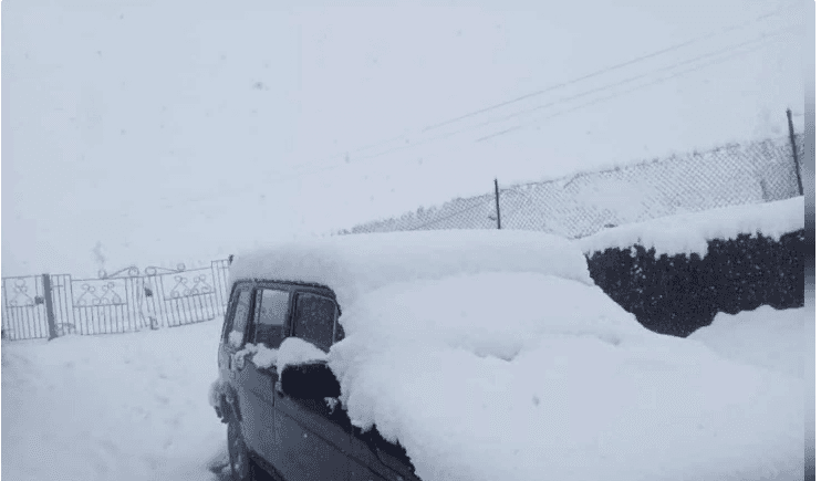 Qubaya 14 sm qar yağıb - FOTO