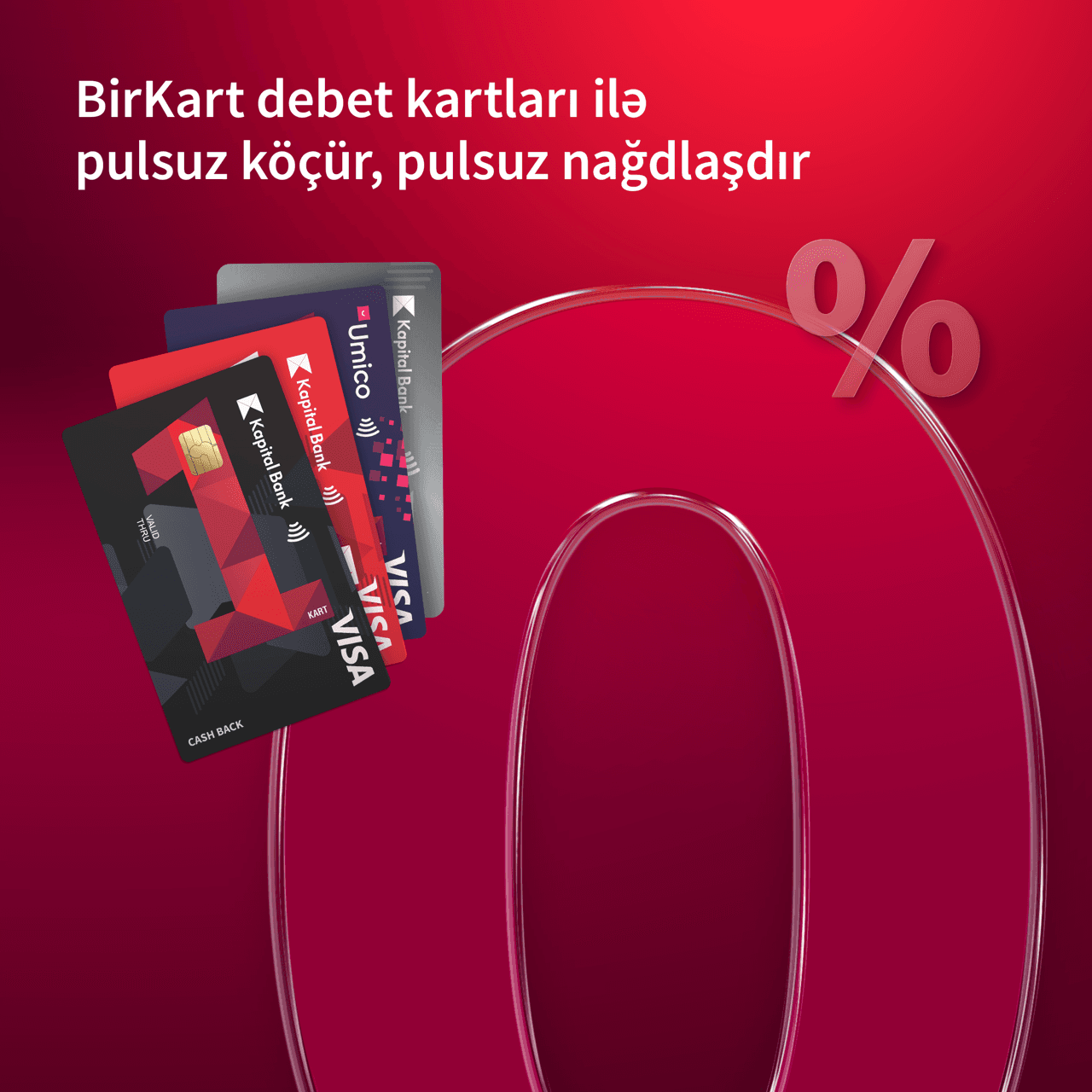 BirKart-da nağdlaşma və köçürmələr komissiyasız oldu