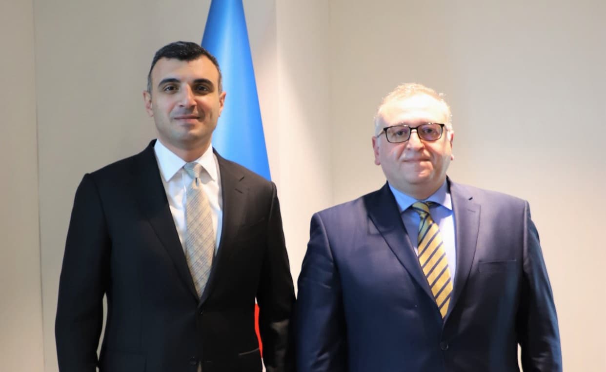 Taleh Kazımov Gürcüstan Milli Bankının sədri ilə görüşüb
