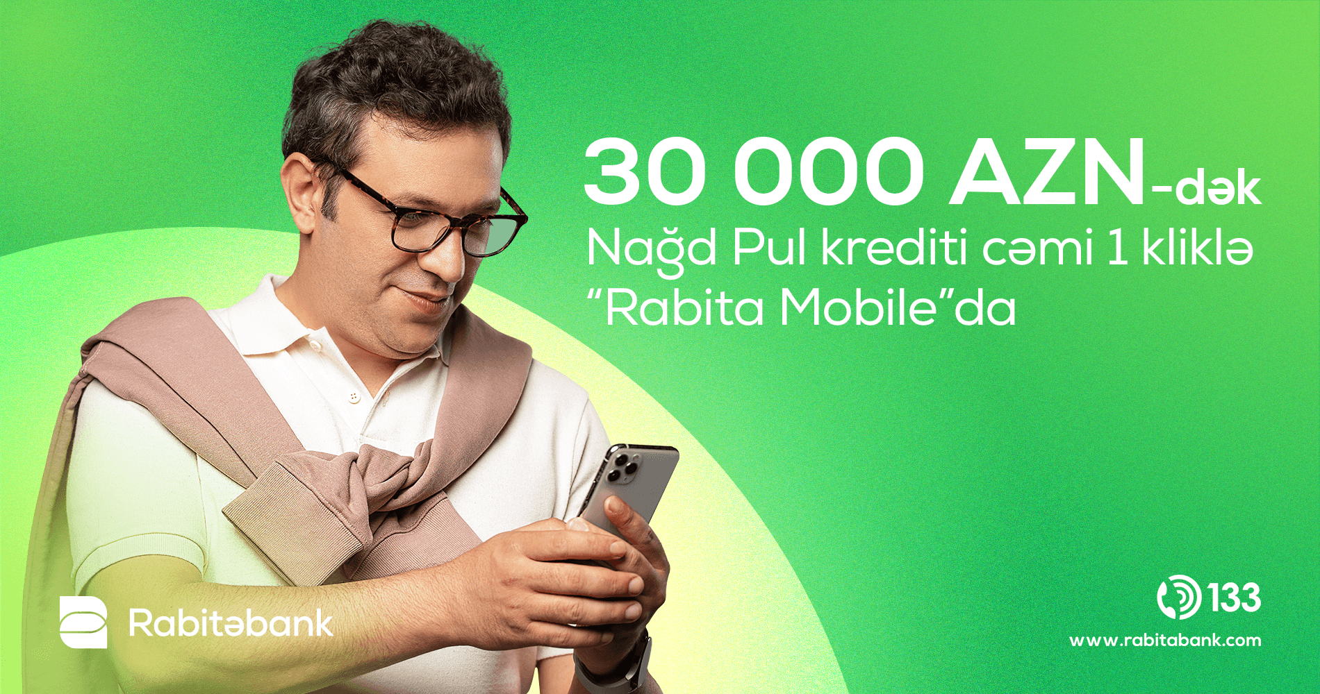 Artıq “Rabita Mobile” üzərindən 1 kliklə 30 000 AZN-dək kredit sifariş etmək mümkün olacaq!