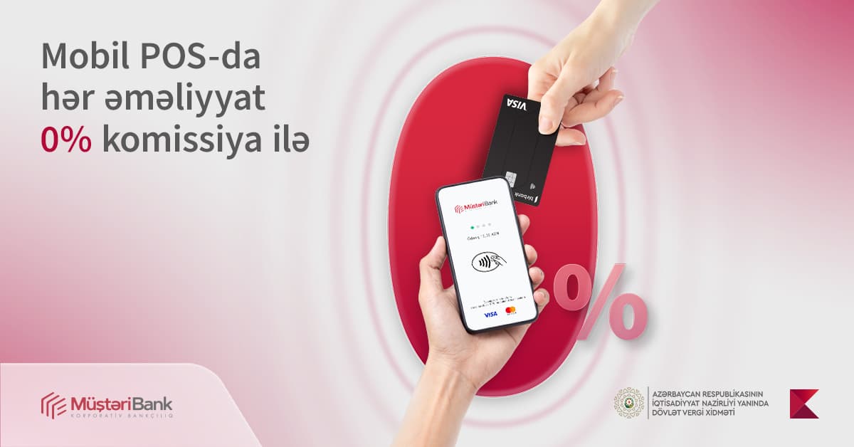 Sahibkarlar üçün Mobil POS-da əməliyyatlar hələ də komissiyasızdır