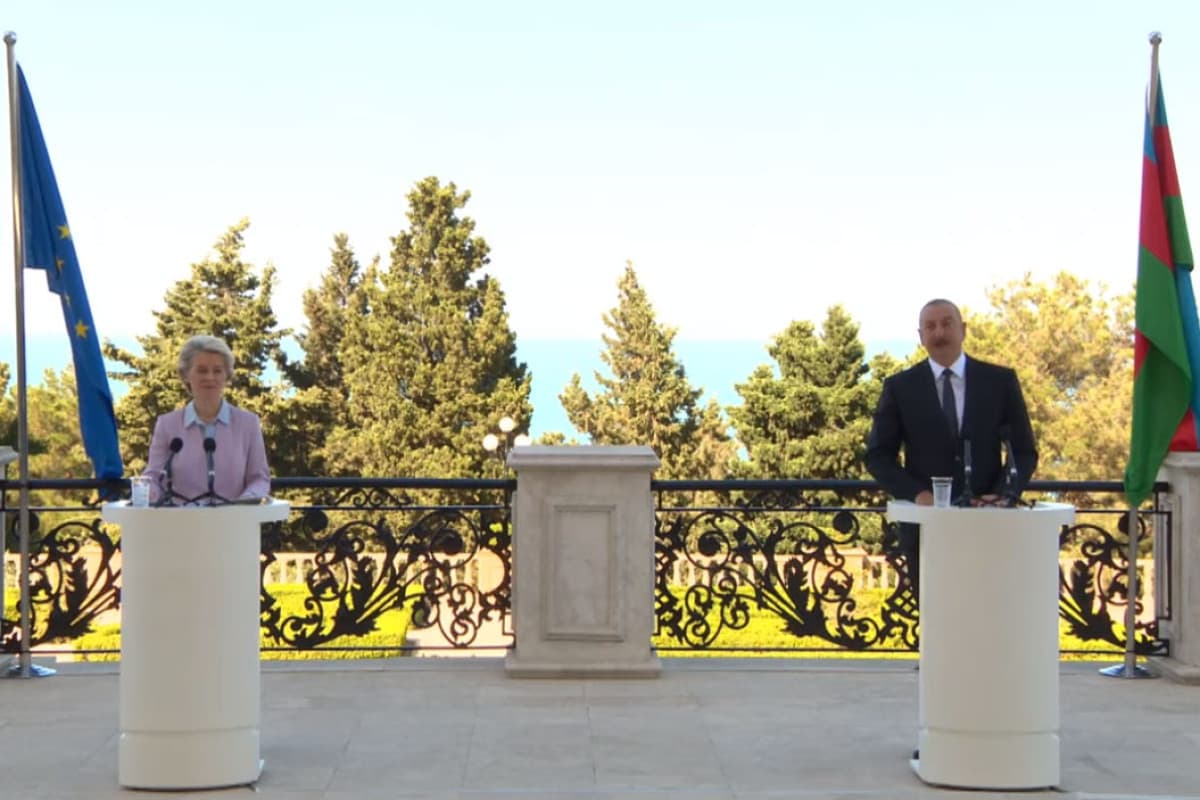 Prezident İlham Əliyev və Ursula von der Leyen mətbuata bəyanatlarla çıxış edirlər-CANLI