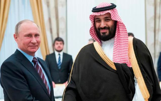Putin Ərəbistanın vəliəhdi ilə neft bazarındakı vəziyyəti müzakirə etdi
