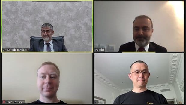 Türkiyənin maliyyə naziri Nabati Binance təsisçisi Zhao ilə görüşüb