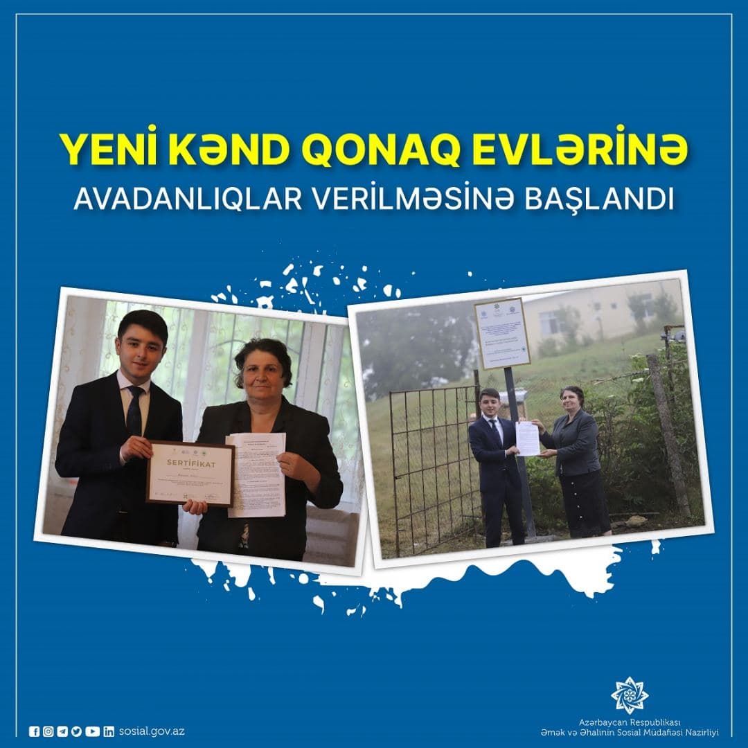 Bir neçə rayonda kənd qonaq evlərinin yaradılmasına başlanılıb