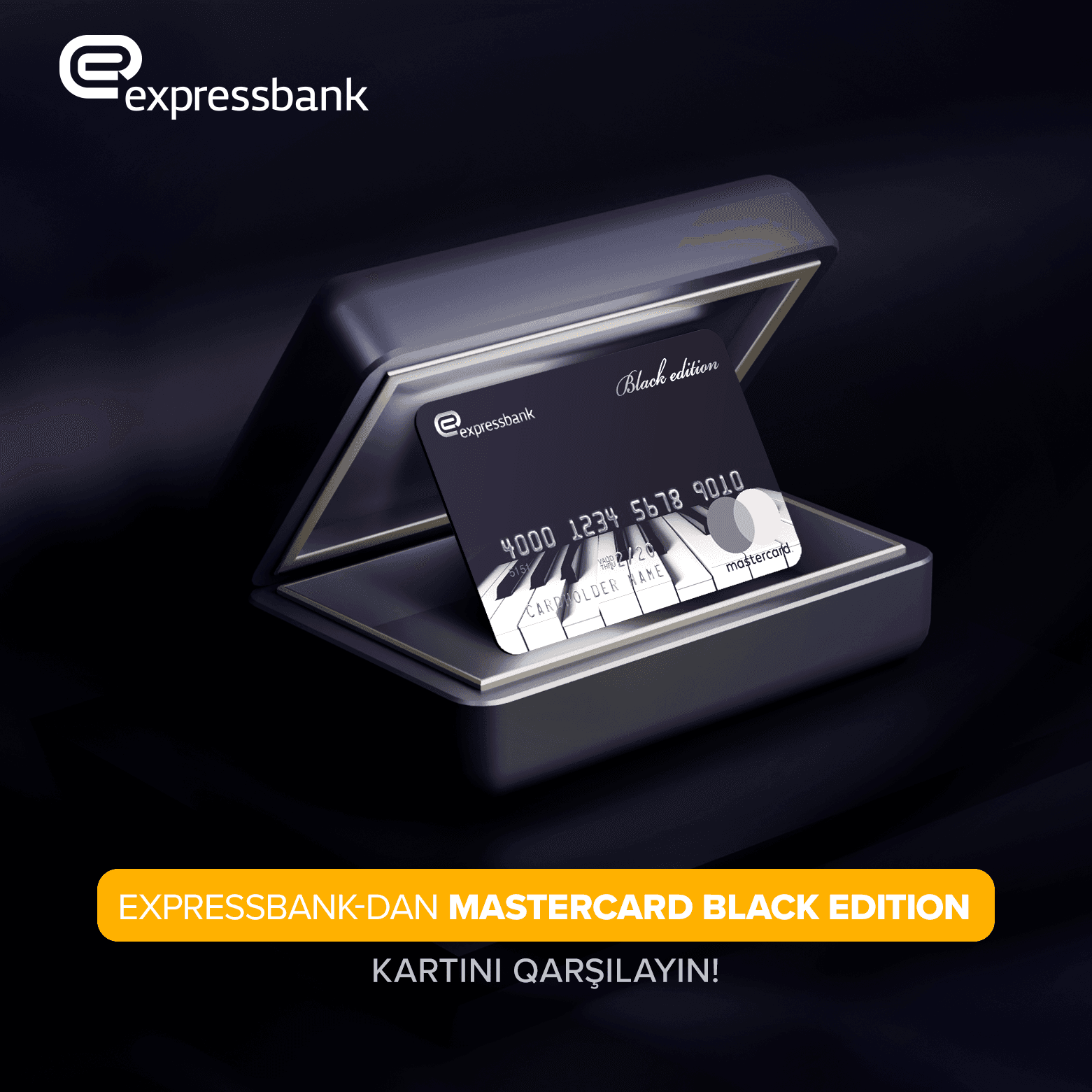 “Expressbank” yeni “Mastercard Black Edition” kartını təqdim edir!