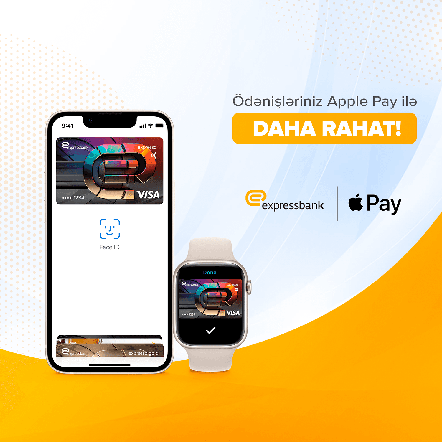 “Apple Pay” artıq “Expressbank” mobil tətbiqində!