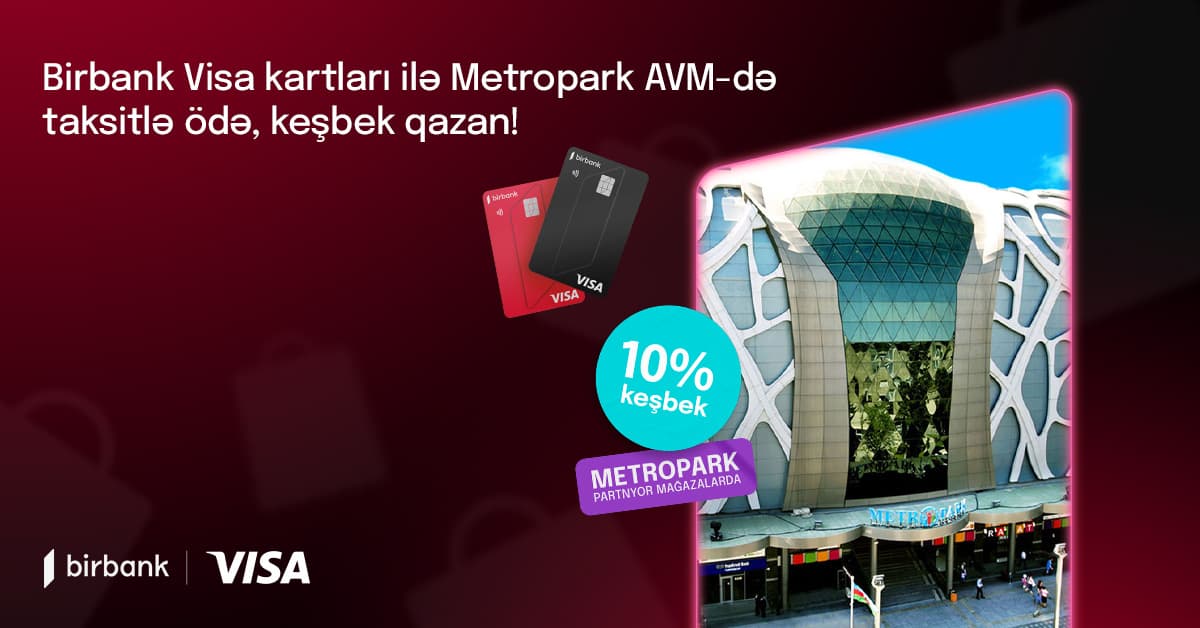 Birbank taksit kart sahibləri daha çox keşbek qazanacaqlar