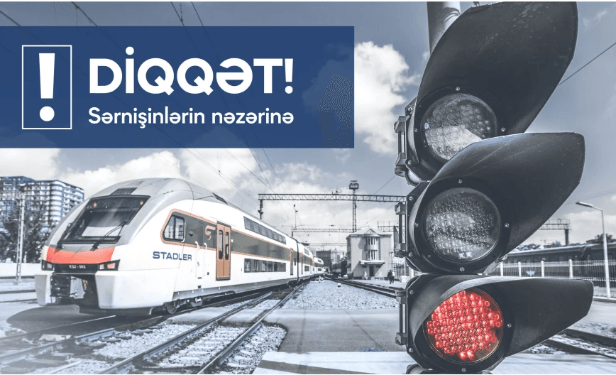 Bakı-Sumqayıt-Bakı elektrik qatarların hərəkət qrafikində müvəqqəti dəyişiklik edilir
