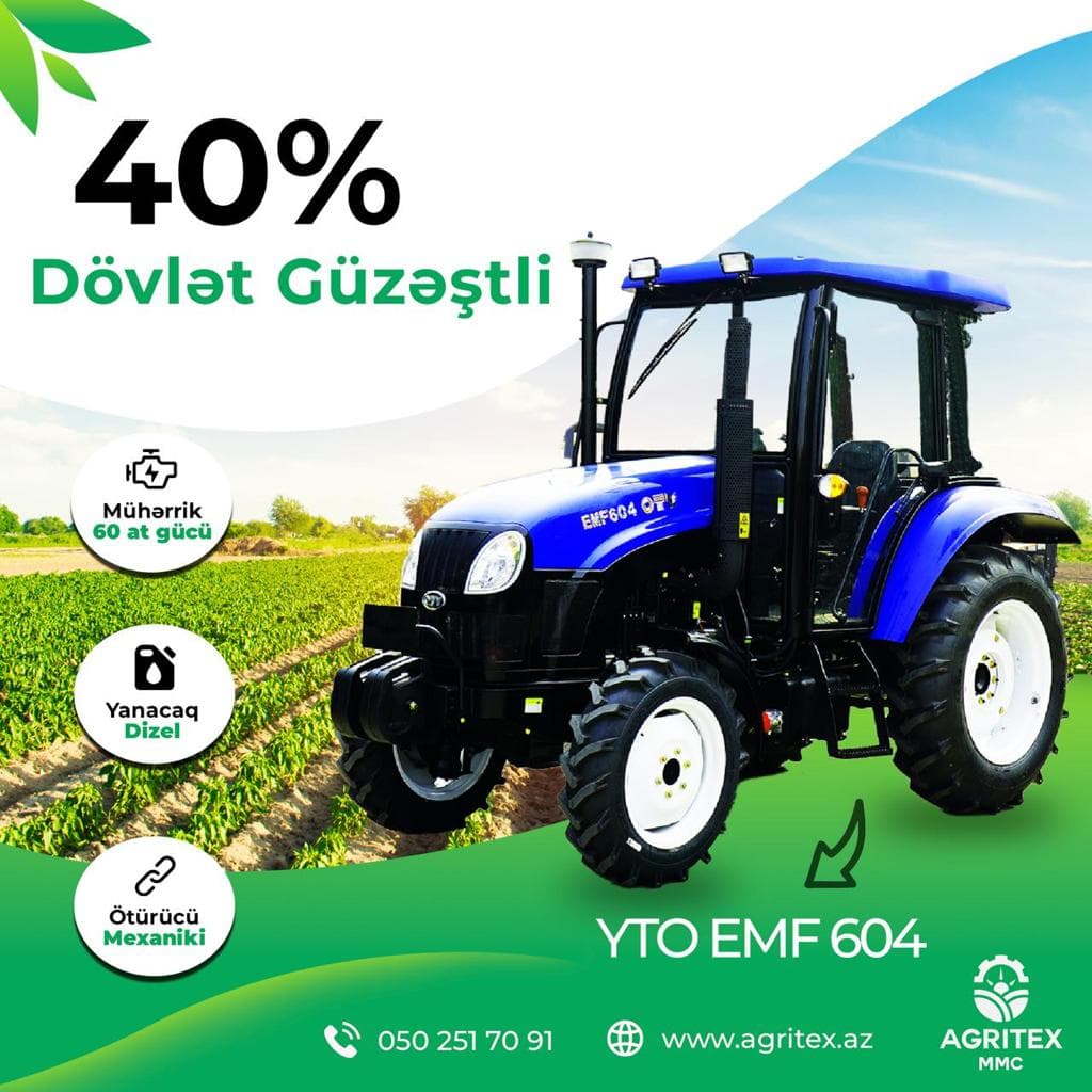 MDB-də yeni Çin YTO traktorları peyda olacaq