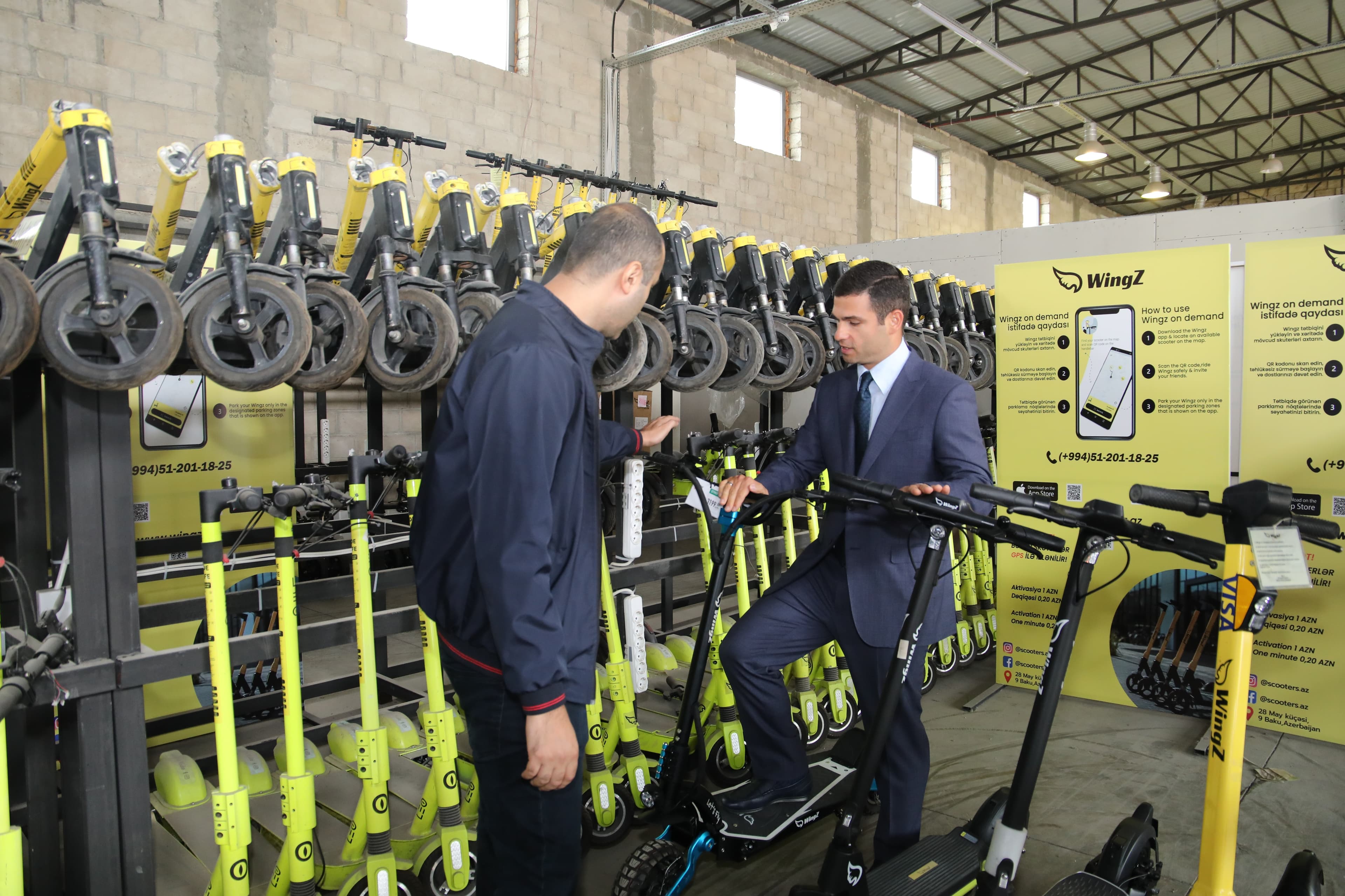 Orxan Məmmədov “Sakuraz” Holdinqin Keşlədəki skuter və “Sakuraz Green Energy” zavodunda olub