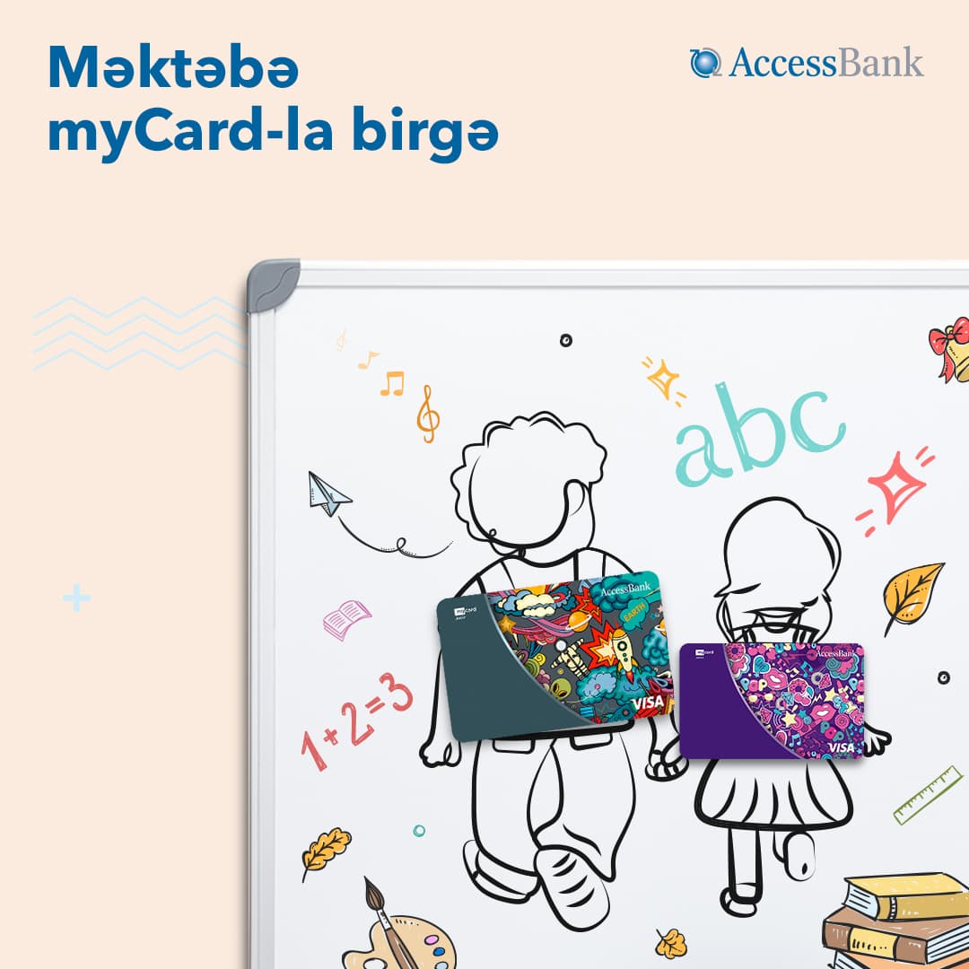 Məktəbə myCard Junior-la birlikdə