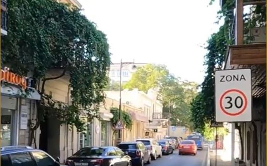 Bakıda 30 km/saat sürət limitli zona təşkil edilib