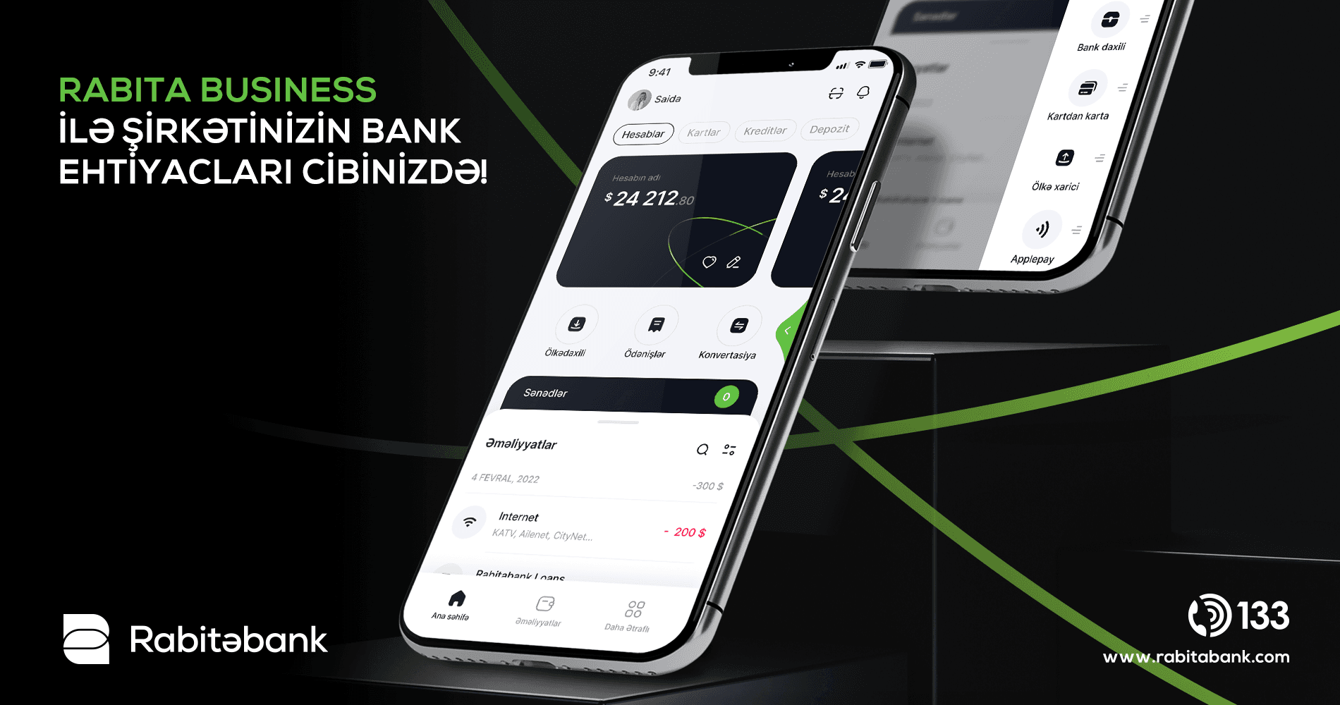 Rabitəbank-ın biznes müştəriləri üçün yeni tətbiqi – “Rabita Business” istifadəyə verildi!
