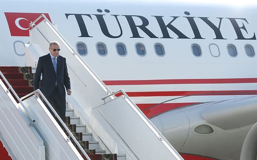 Türkiyə Prezidentinin təyyarəsi Zəngilan Hava Limanına eniş edib
