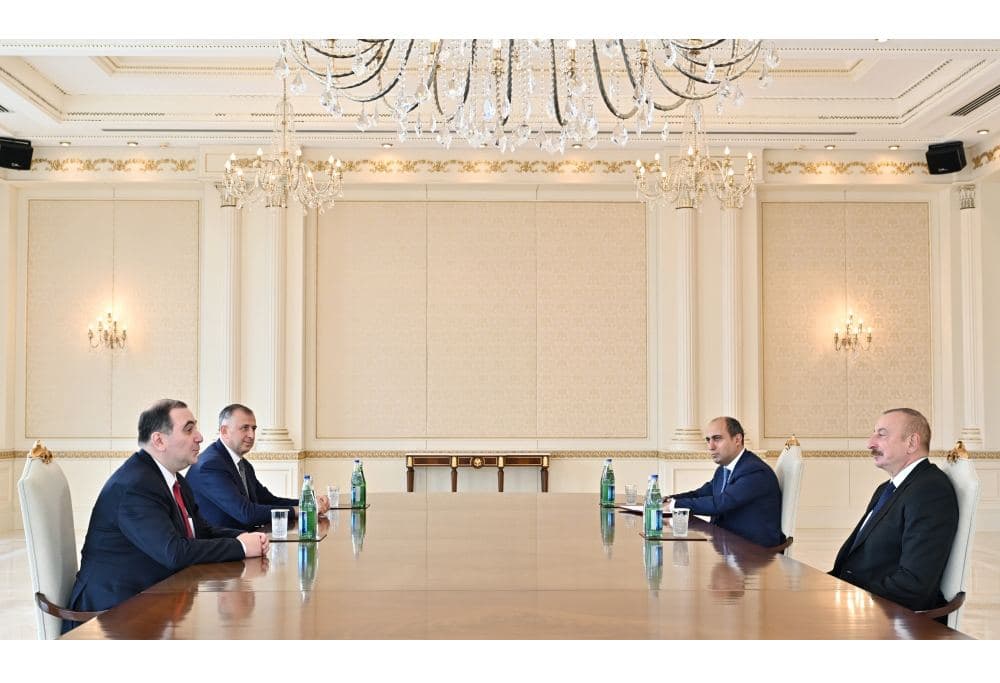 İlham Əliyev Gürcüstanın təhsil və elm nazirini qəbul edib