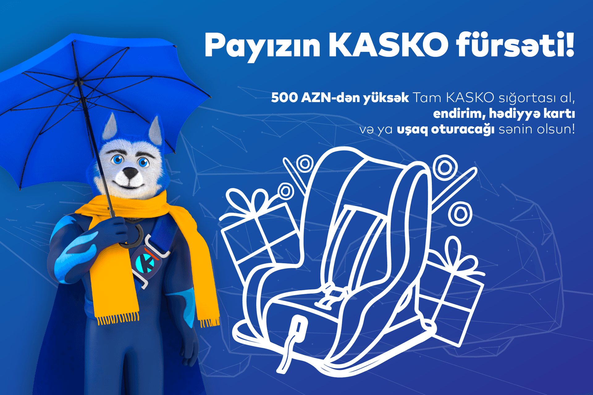 PAŞA Sığortadadan KASKO sığortası üzrə endirim və hədiyyə yağışı