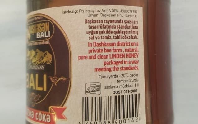 Bu bal saxta imiş - İstehsalçı məsuliyyətə cəlb olundu