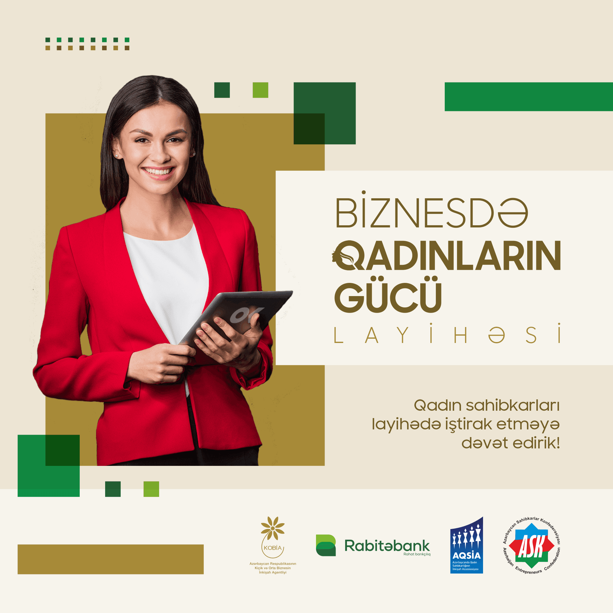 “Biznesdə Qadınların Gücü” layihəsinə müraciətlərin qəbulu davam edir