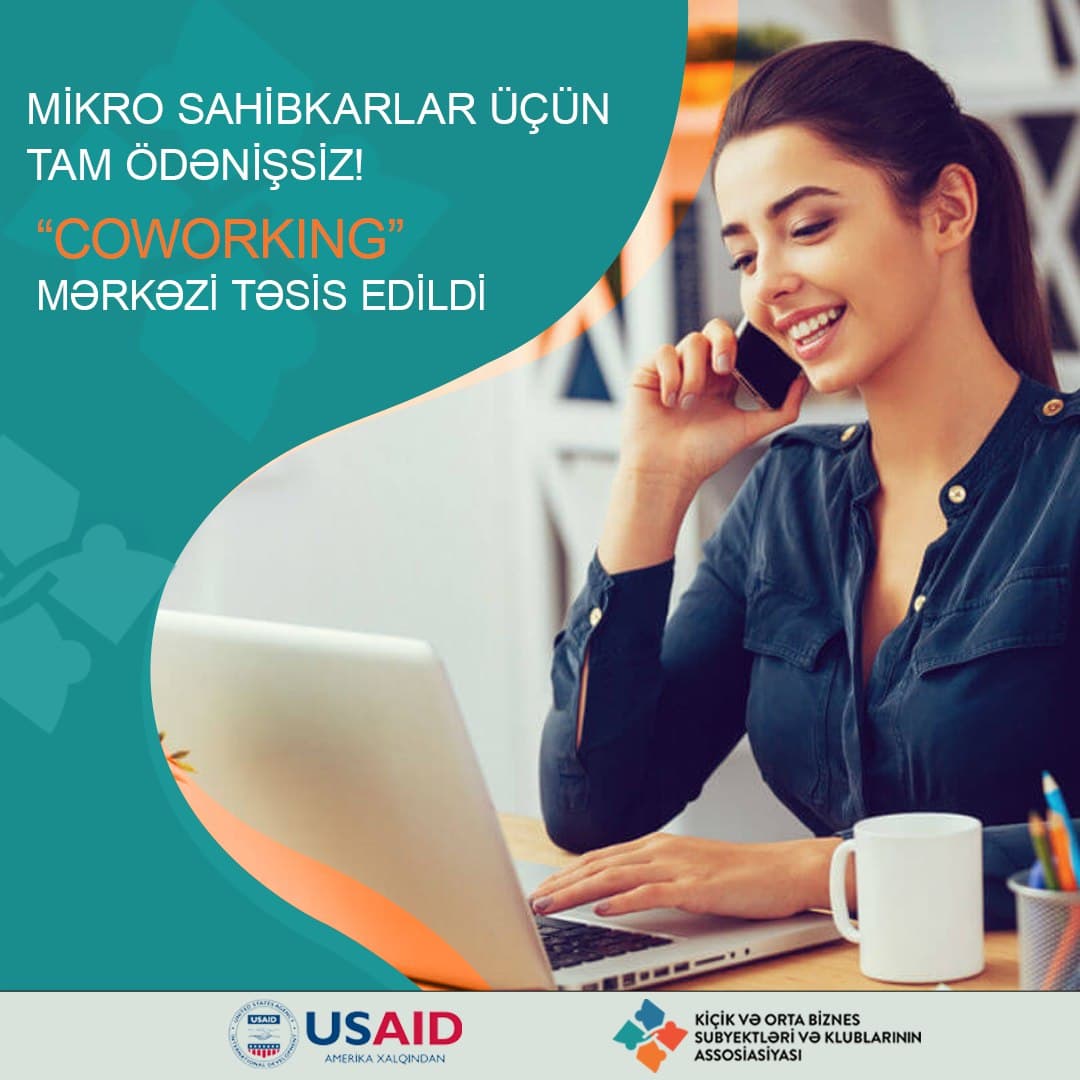KOBSKA USAID-in maliyyə dəstəyi ilə Mikro Sahibkarlar üçün “Coworking” mərkəzi təsis edib
