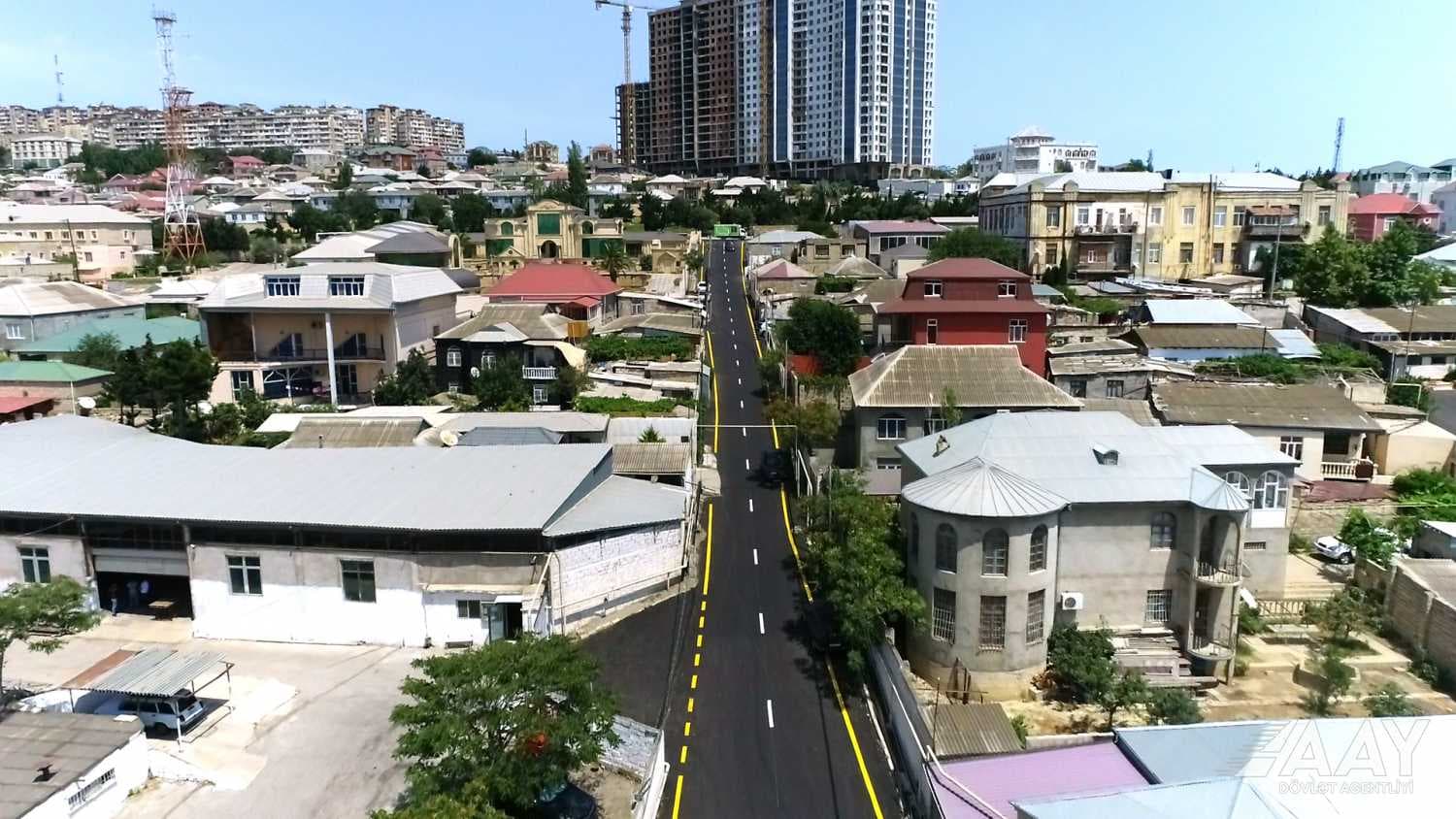 Cari ildə Xətai rayonu üzrə 13 km-dən çox küçə təmir edilib
