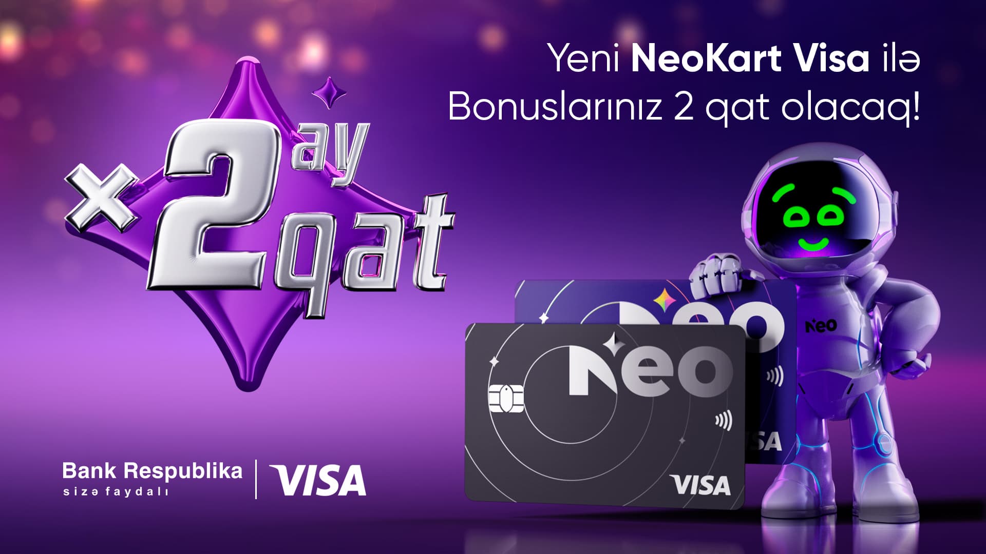 Bank Respublika müştərilərə yeni “NeoKart Visa” kartını təqdim etdi