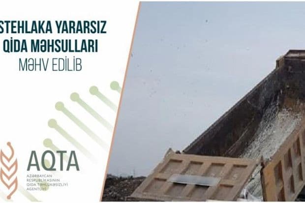 Yararsız süd məhsulları məhv edildi
