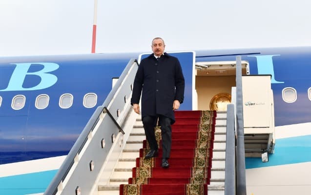İlham Əliyev Rusiyaya getdi