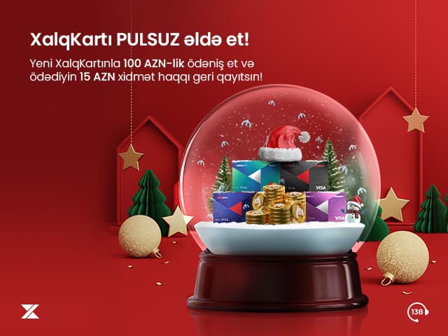 Xalq Bankdan yeni kampaniya - XalqKartı pulsuz əldə edin