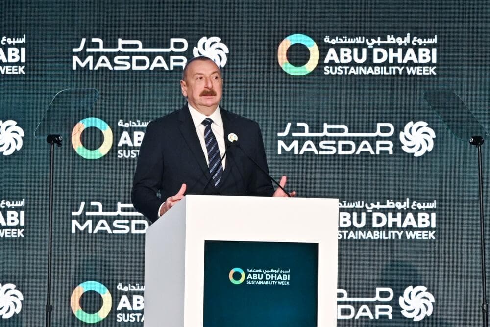 Prezident Əbu-Dabi Dayanıqlılıq Həftəsinin açılışında iştirak edib - FOTO