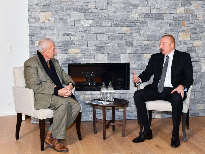 İlham Əliyevin Davosda “Kromatix SA” şirkətinin baş icraçı direktoru ilə görüşü olub