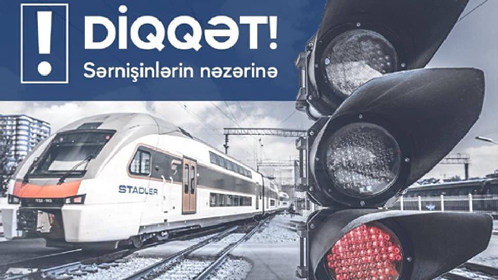 DİQQƏT!  Qeyri iş günlərində elektrik qatarlarının qrafiki